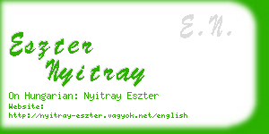 eszter nyitray business card